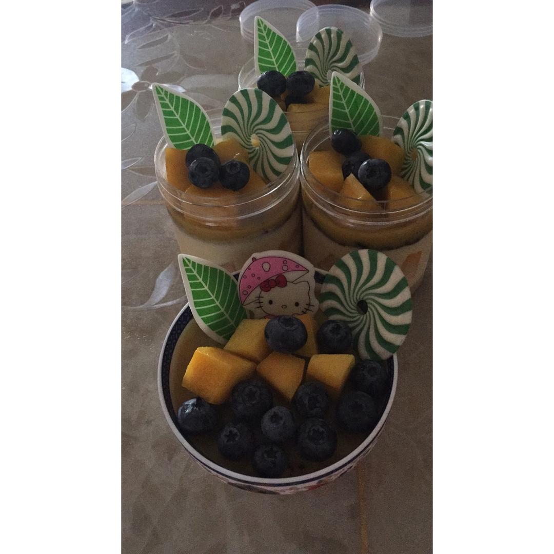 渐变蓝莓冻芝士蛋糕（免烤）