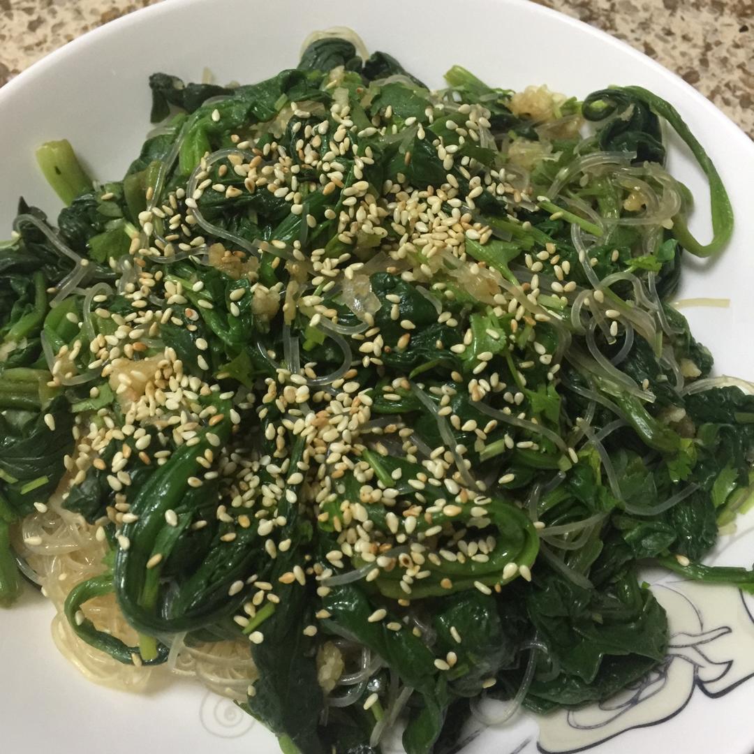 凉拌菠菜