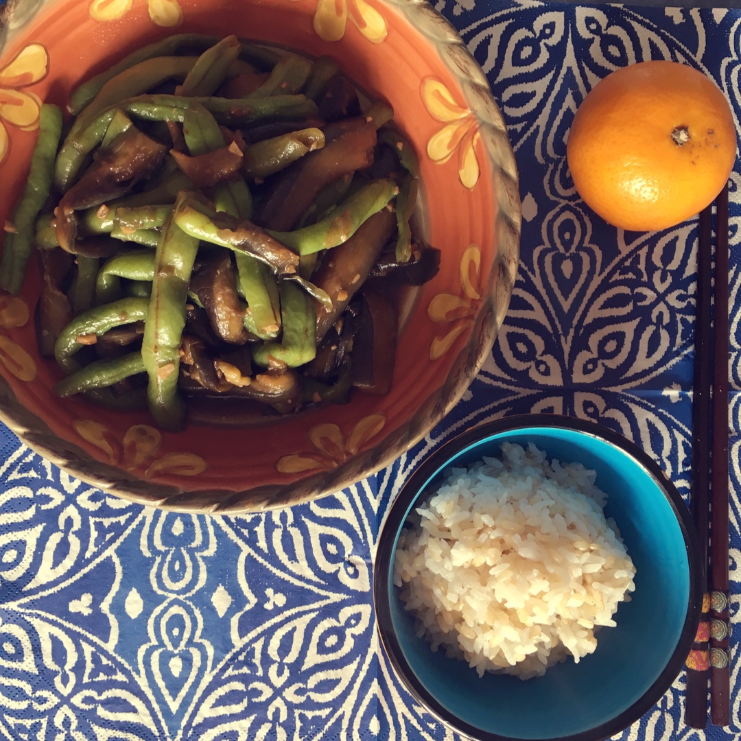 豆角烧茄子