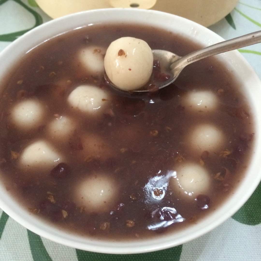 蜜豆桂花酒酿元宵