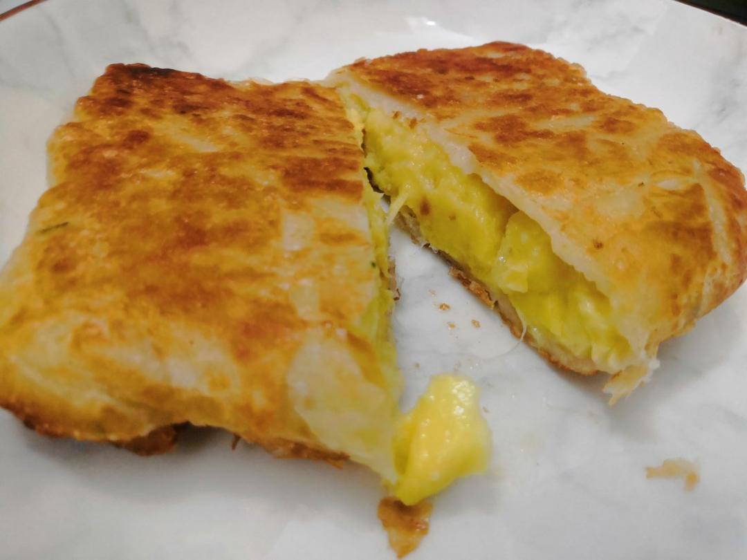 爆浆芝士榴莲饼