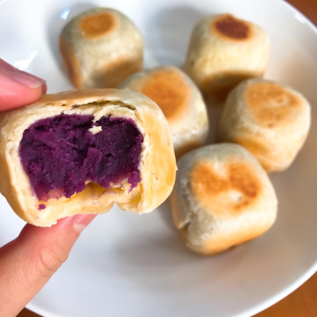 网红爆浆紫薯仙豆糕(低卡版)超长拉丝