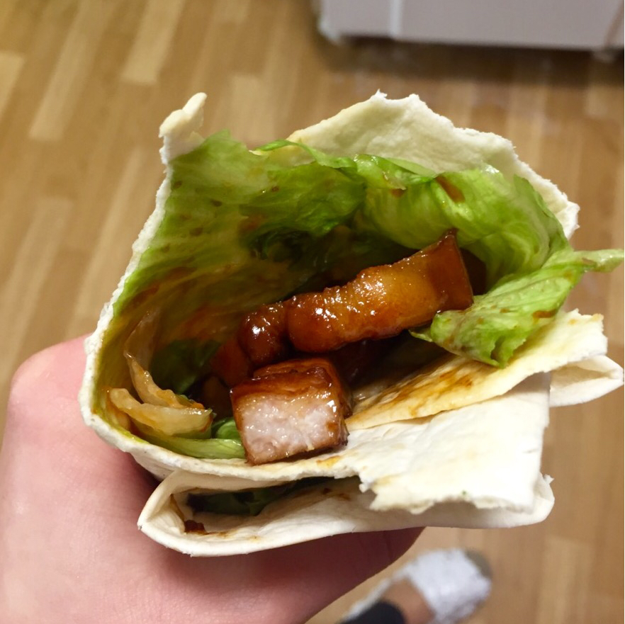 肉丝卷饼