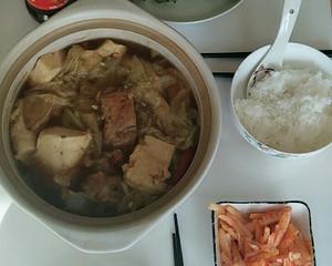 东北特色炖菜--砂锅🍲大白菜豆腐炖排骨五花肉的做法 步骤11