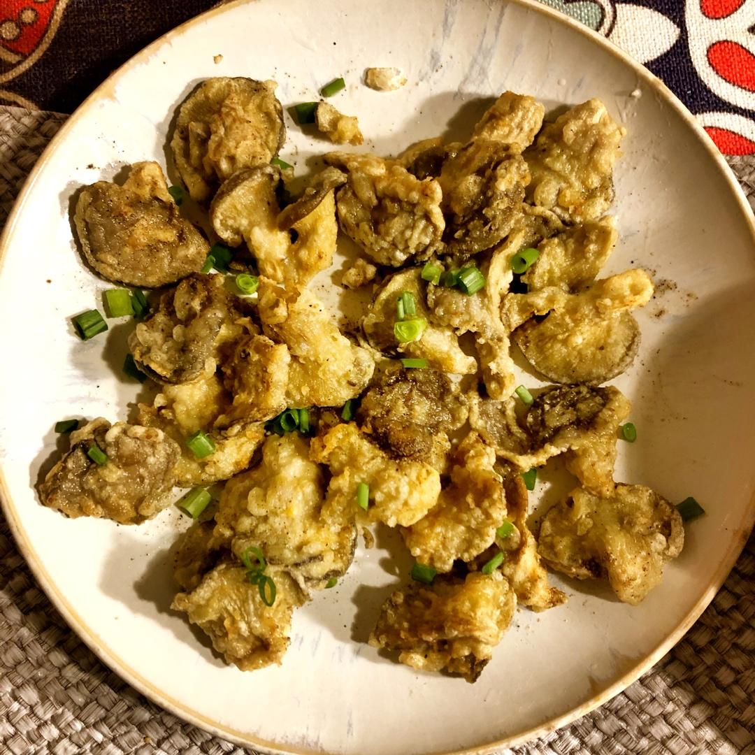 椒盐蘑菇-超好吃的下酒菜