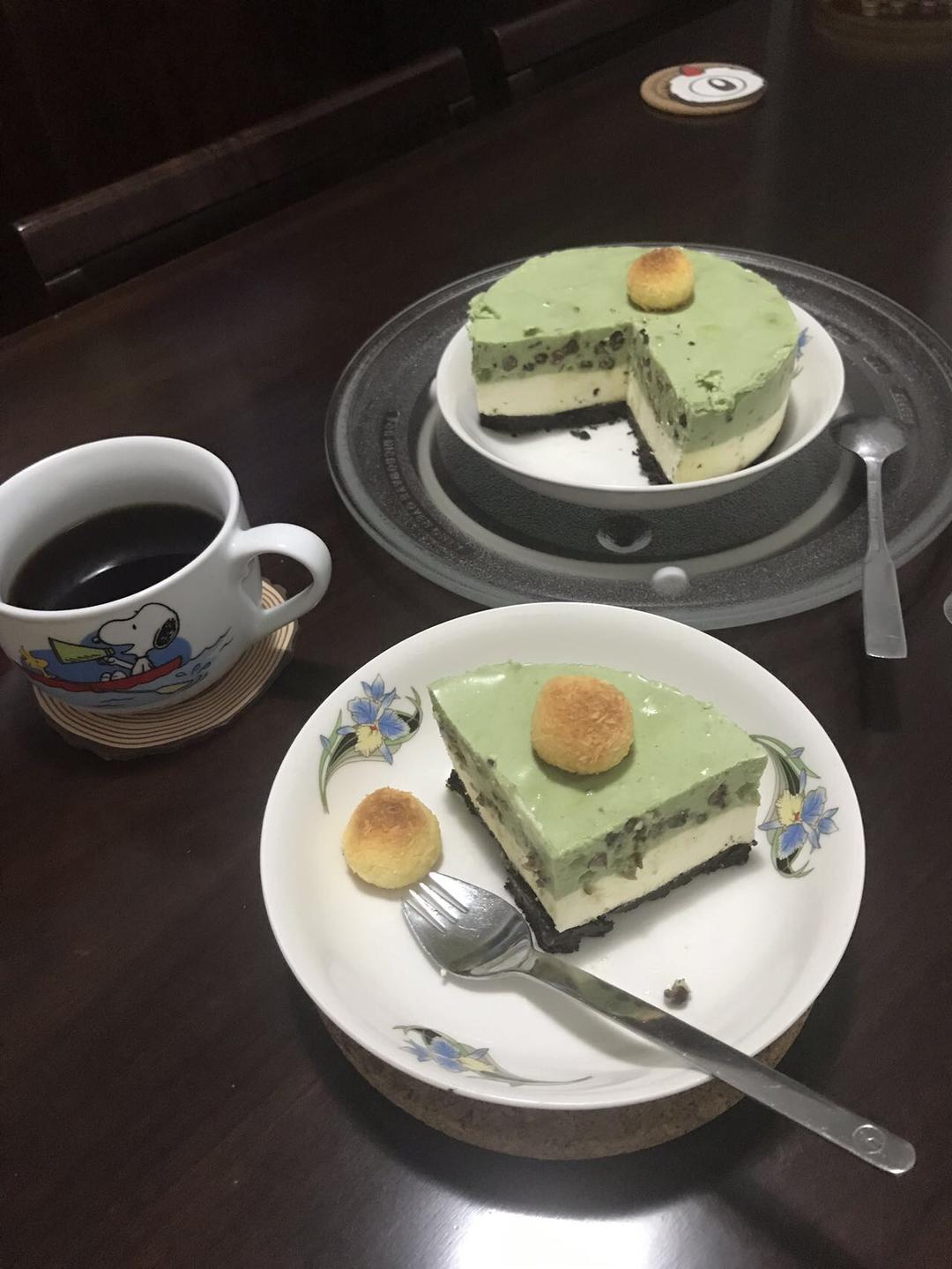 抹茶蜜豆乳酪慕斯🍰/抹茶蜜豆芝士冻