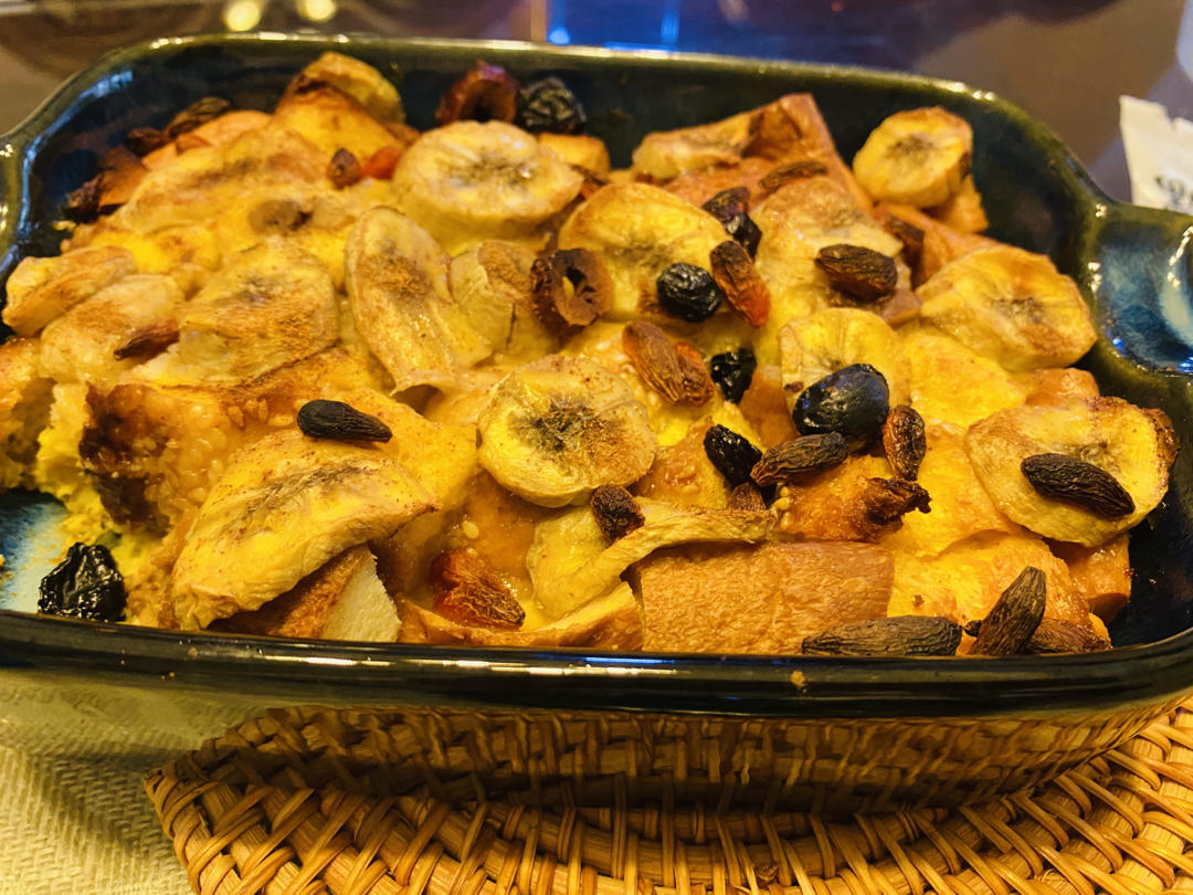 香蕉吐司蛋奶布丁