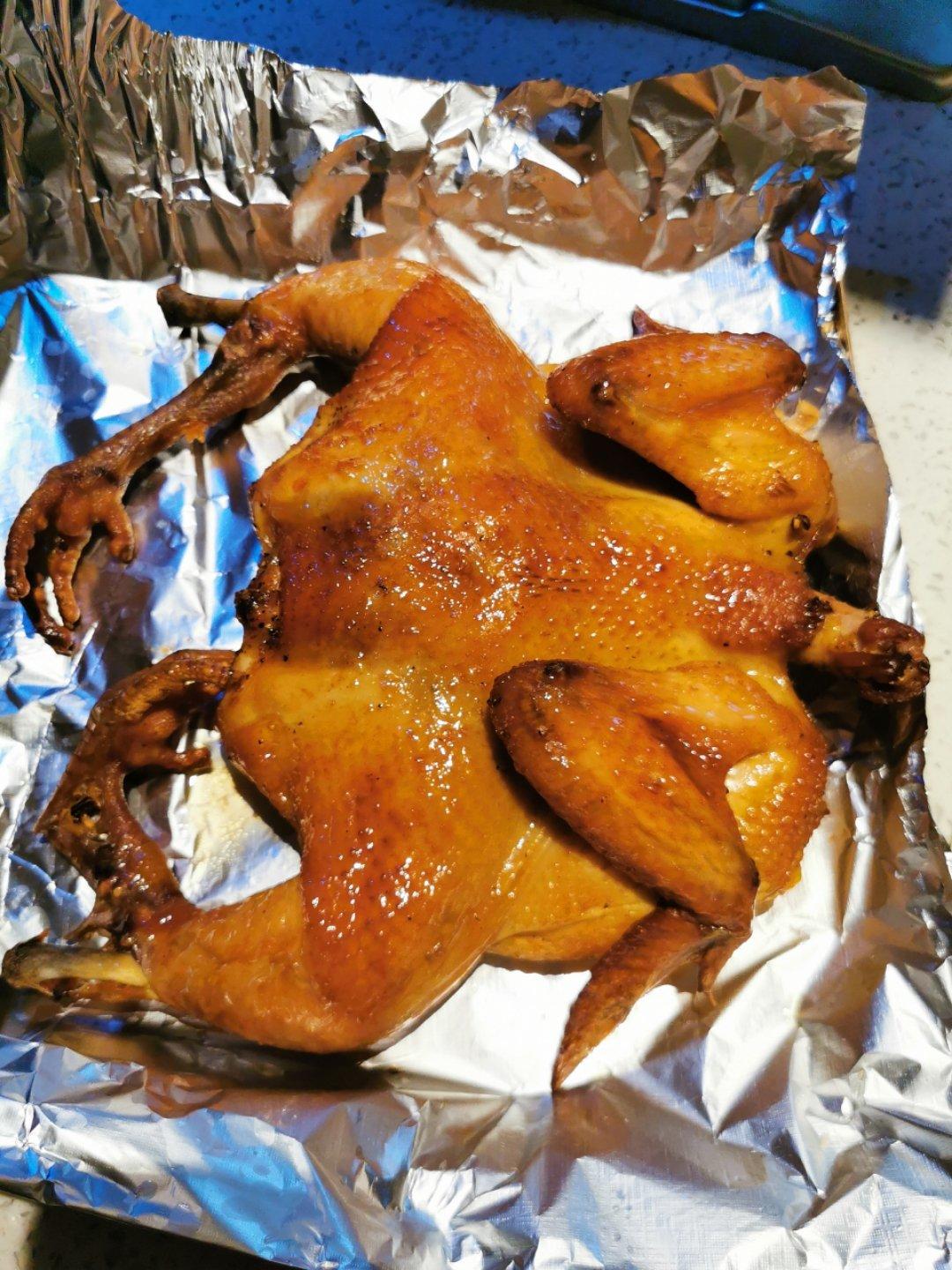 超简单的脆皮烤鸡