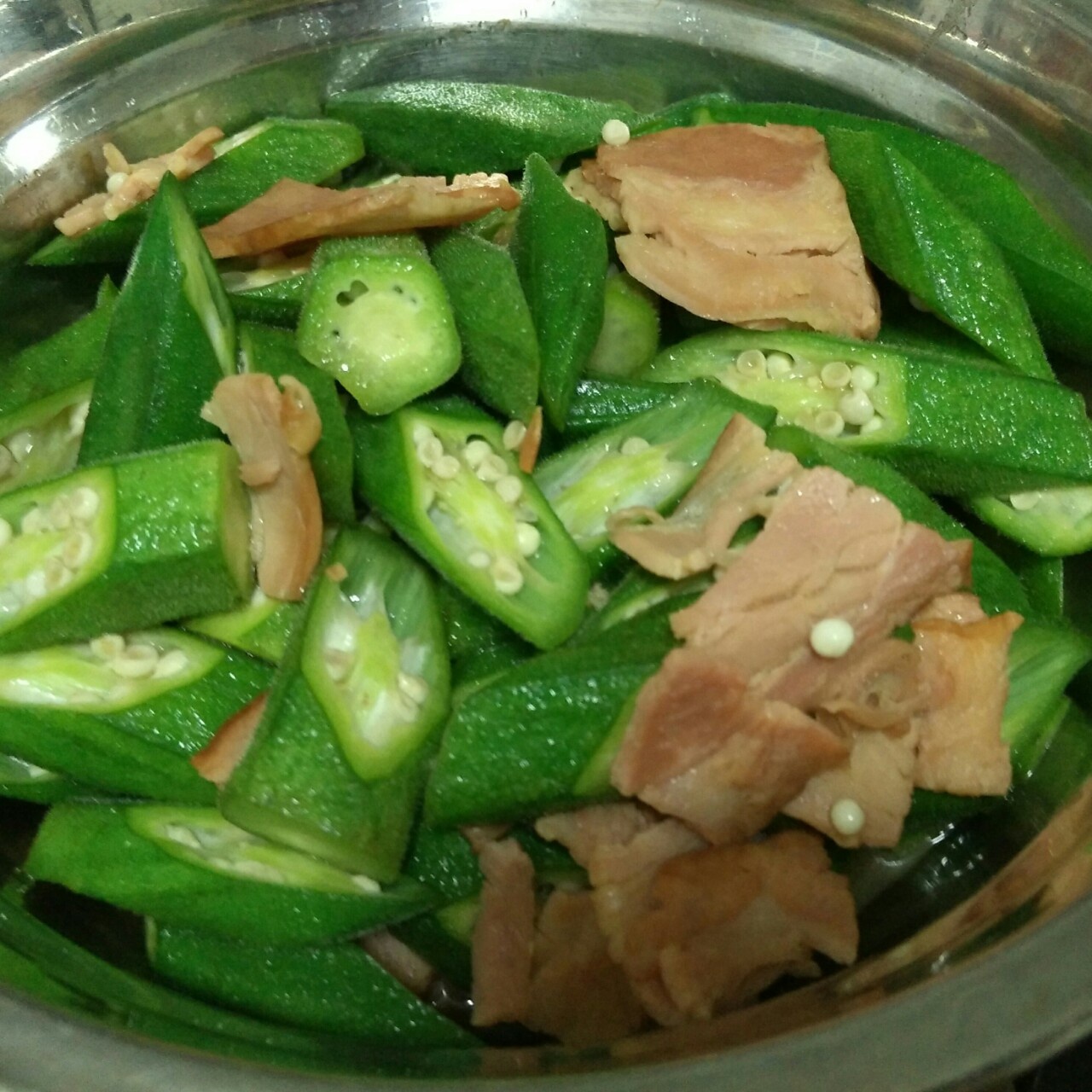清炒秋葵