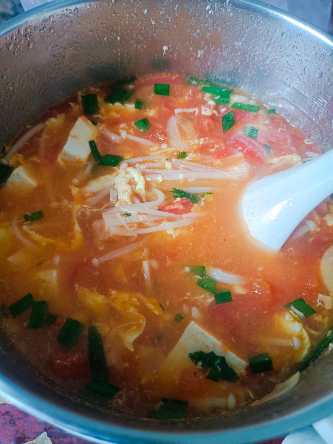 低卡高蛋白番茄豆腐汤