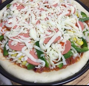 8寸香肠蔬菜pizza 自制pizza酱的做法 步骤3