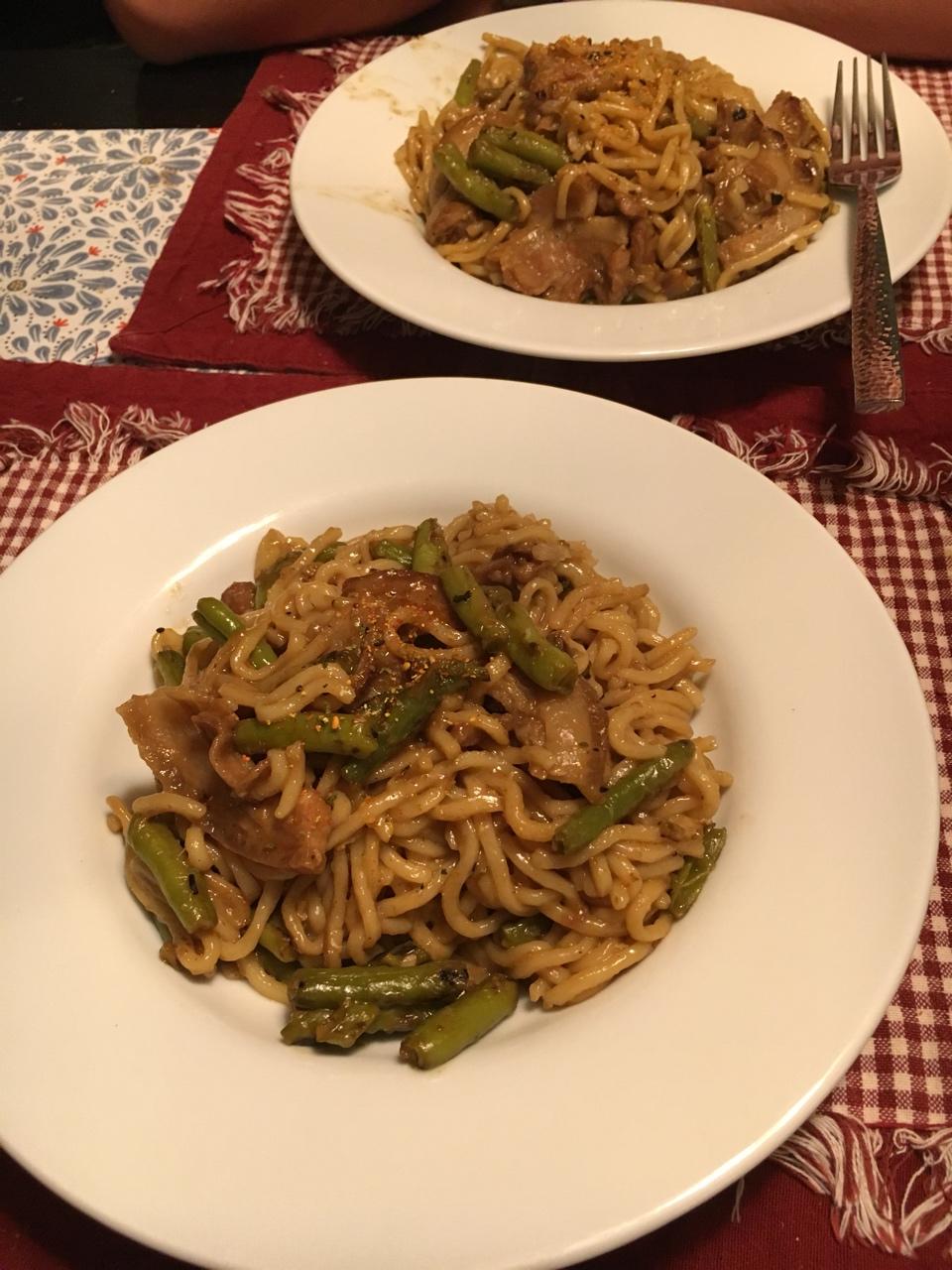芸豆焖面（附万能的腌肉不老的办法）