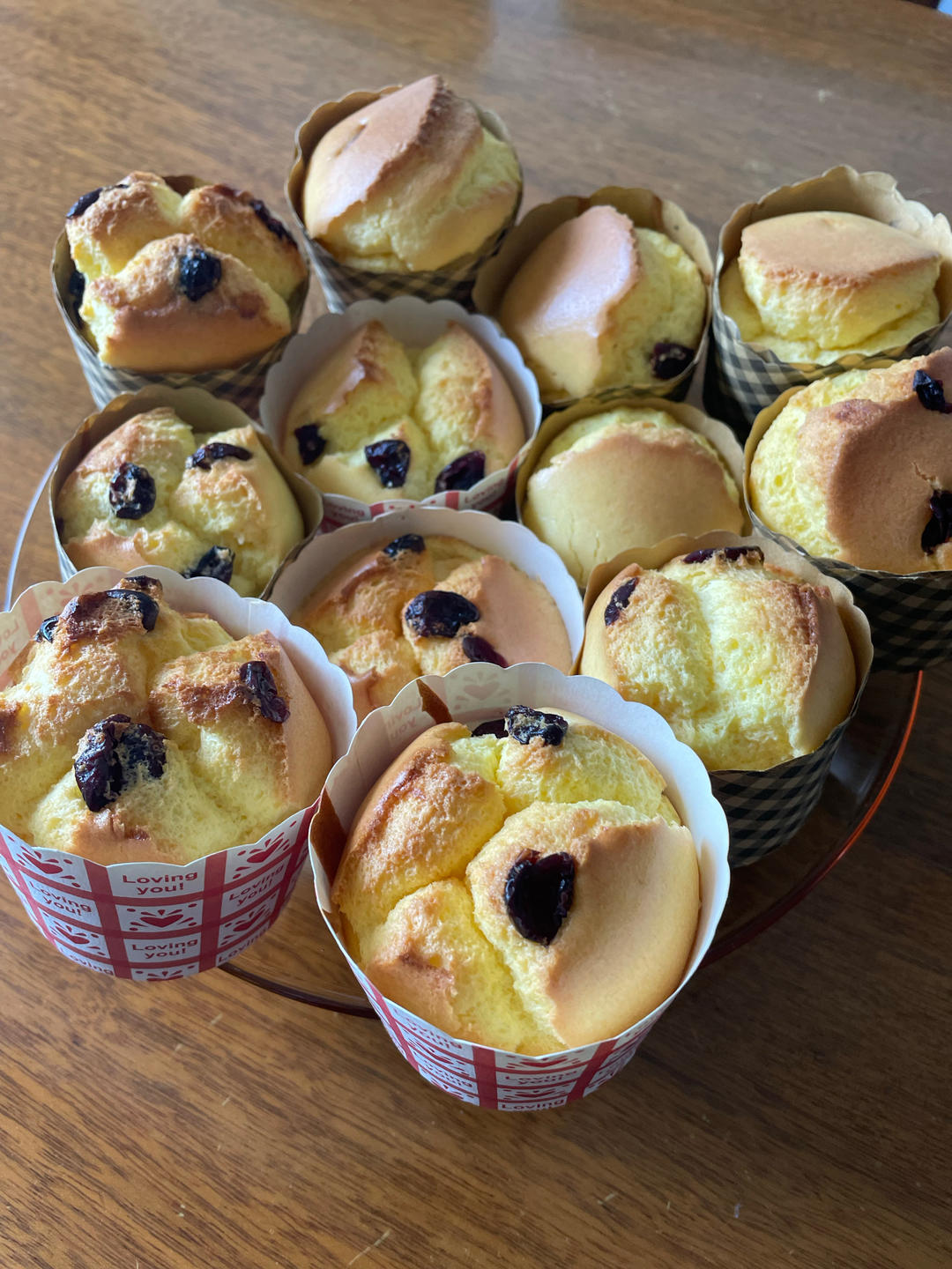 纸杯蛋糕，不塌陷不回缩