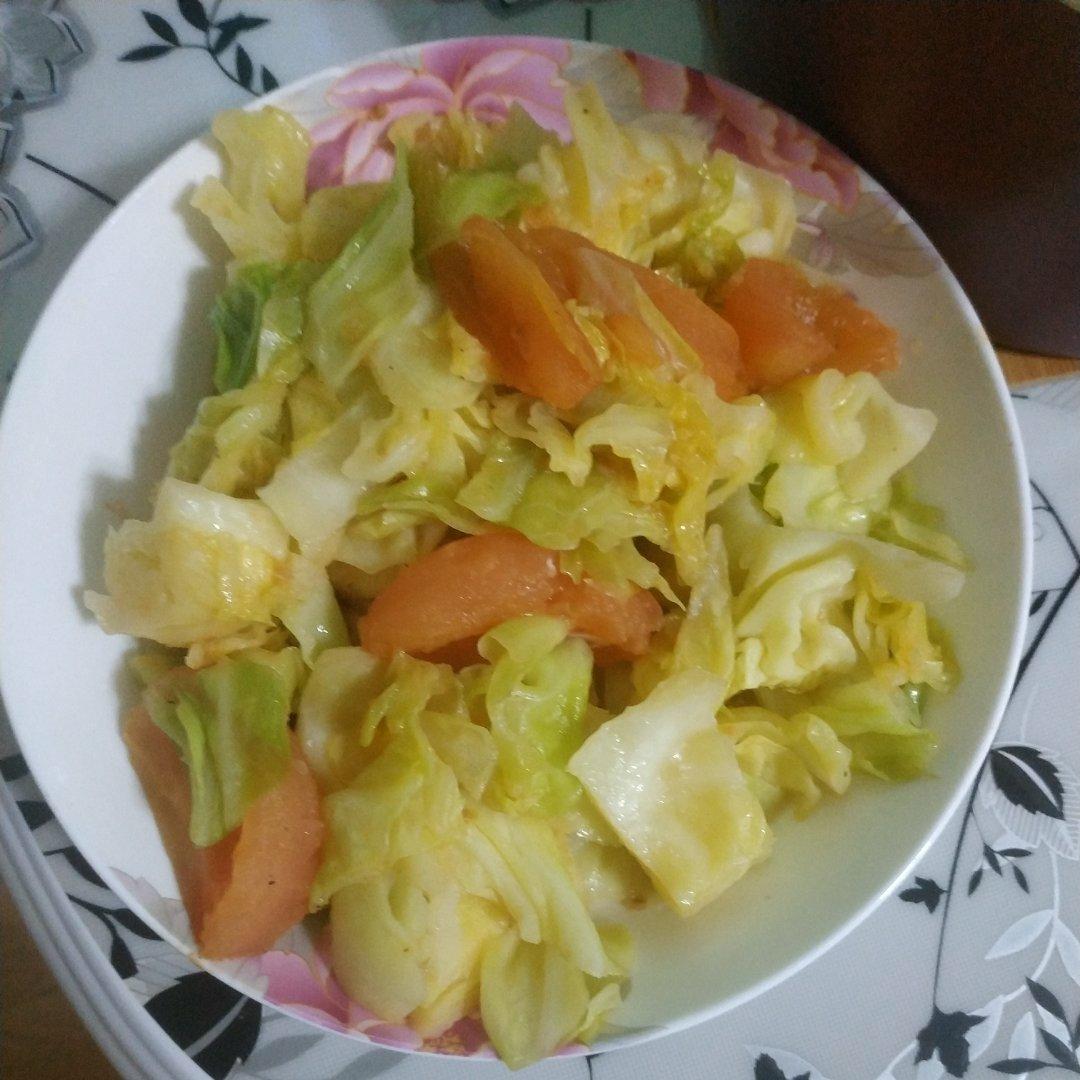 番茄卷心菜