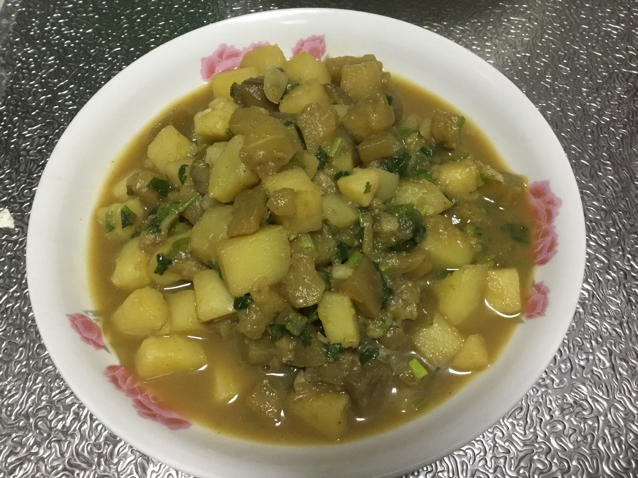 土豆炖茄子(东北菜)