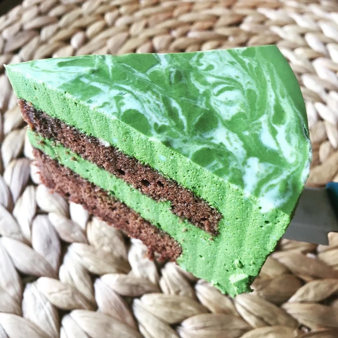 巧克力抹茶慕斯蛋糕（小山进巧克力海绵）