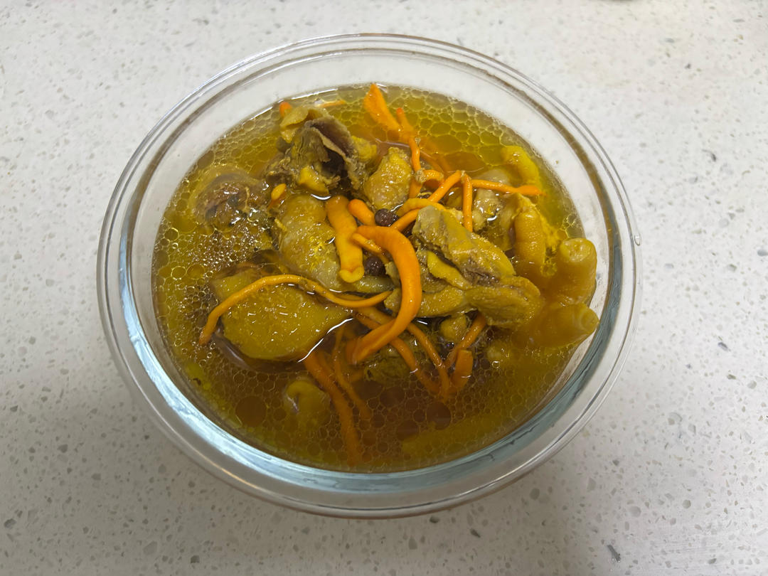 珐琅锅：黄油油的老母鸡汤