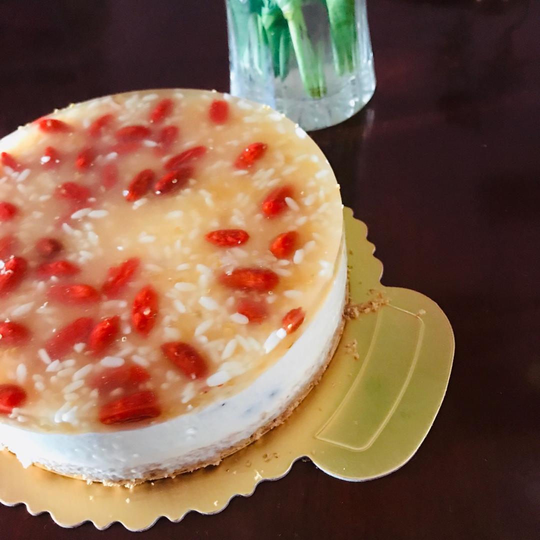 枸杞酒酿桂花冻芝士