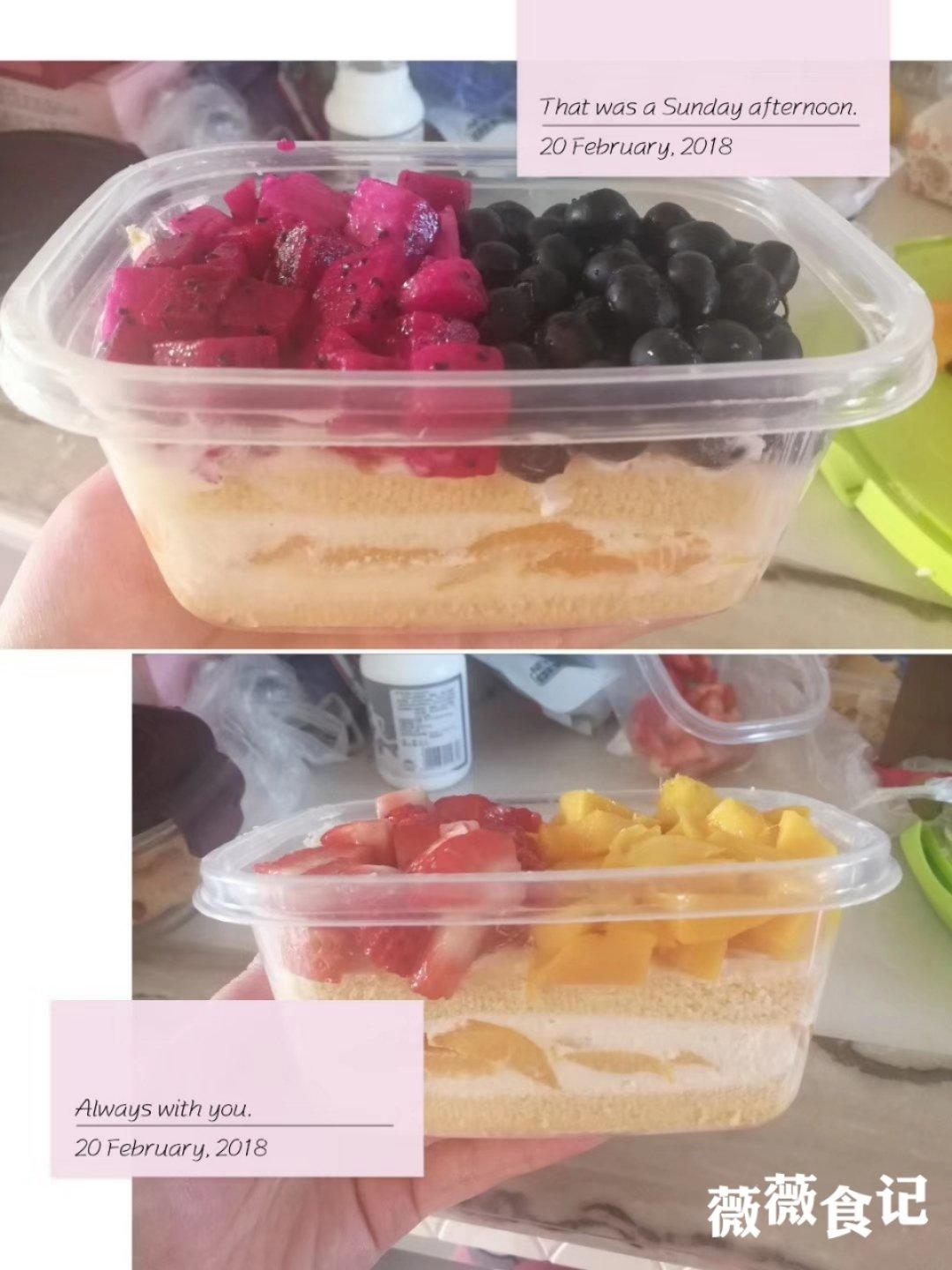 孩子们喜欢的泡芙草莓蛋糕来了