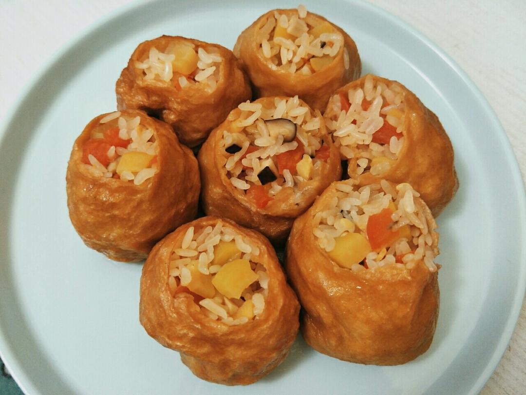 油面筋包饭(蒸饭)