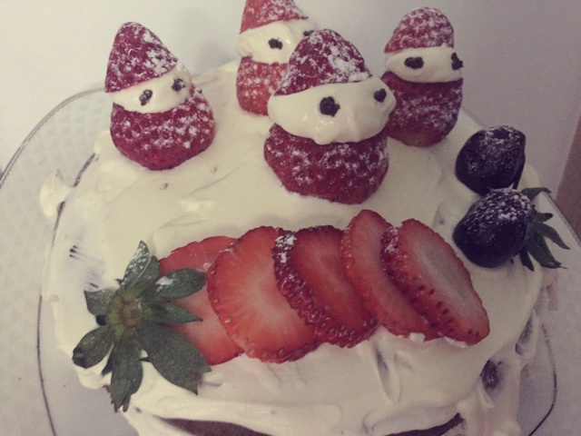 过个萌萌的美美的圣诞节【欢乐滴雪景圣诞老人蛋糕】