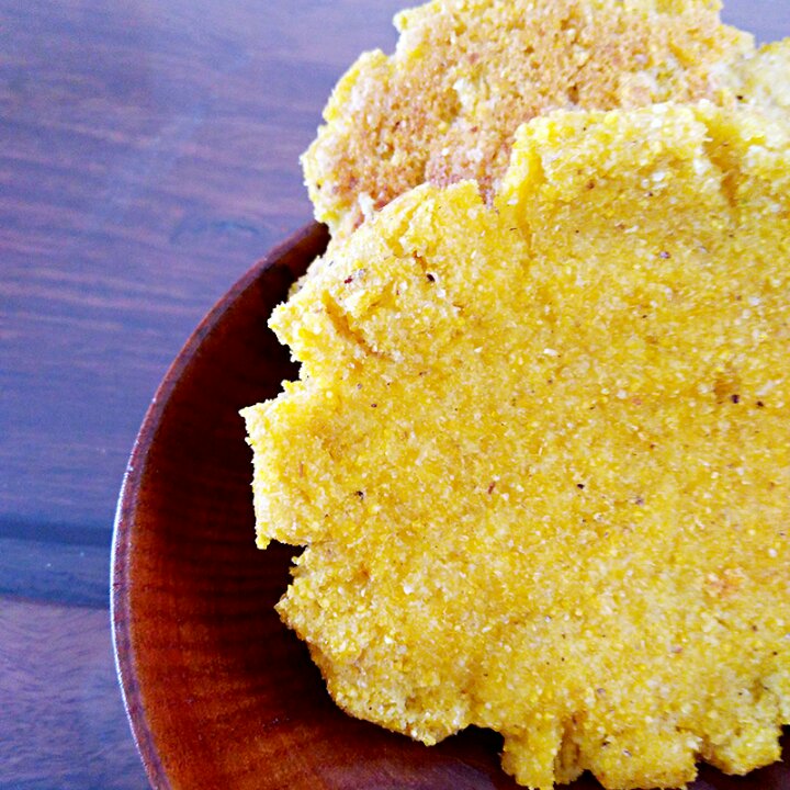 香酥豆渣玉米饼～～电饼铛版