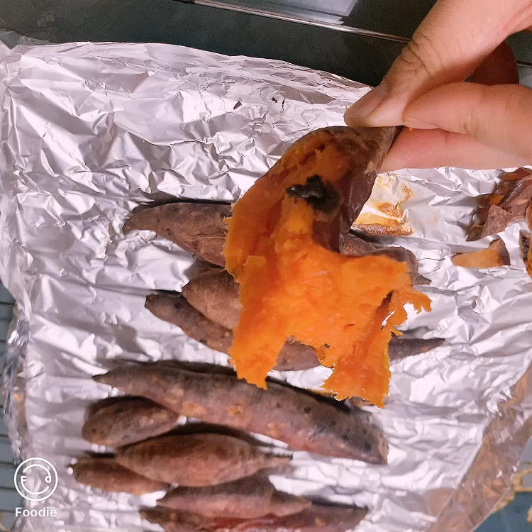 【烤箱版烤红薯】