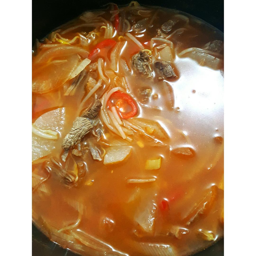 韩式辣牛肉汤【曼食慢语】