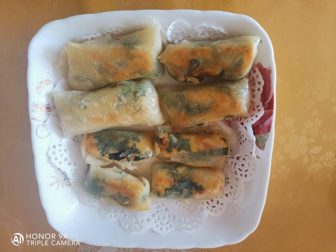 韭菜鸡蛋馅春卷