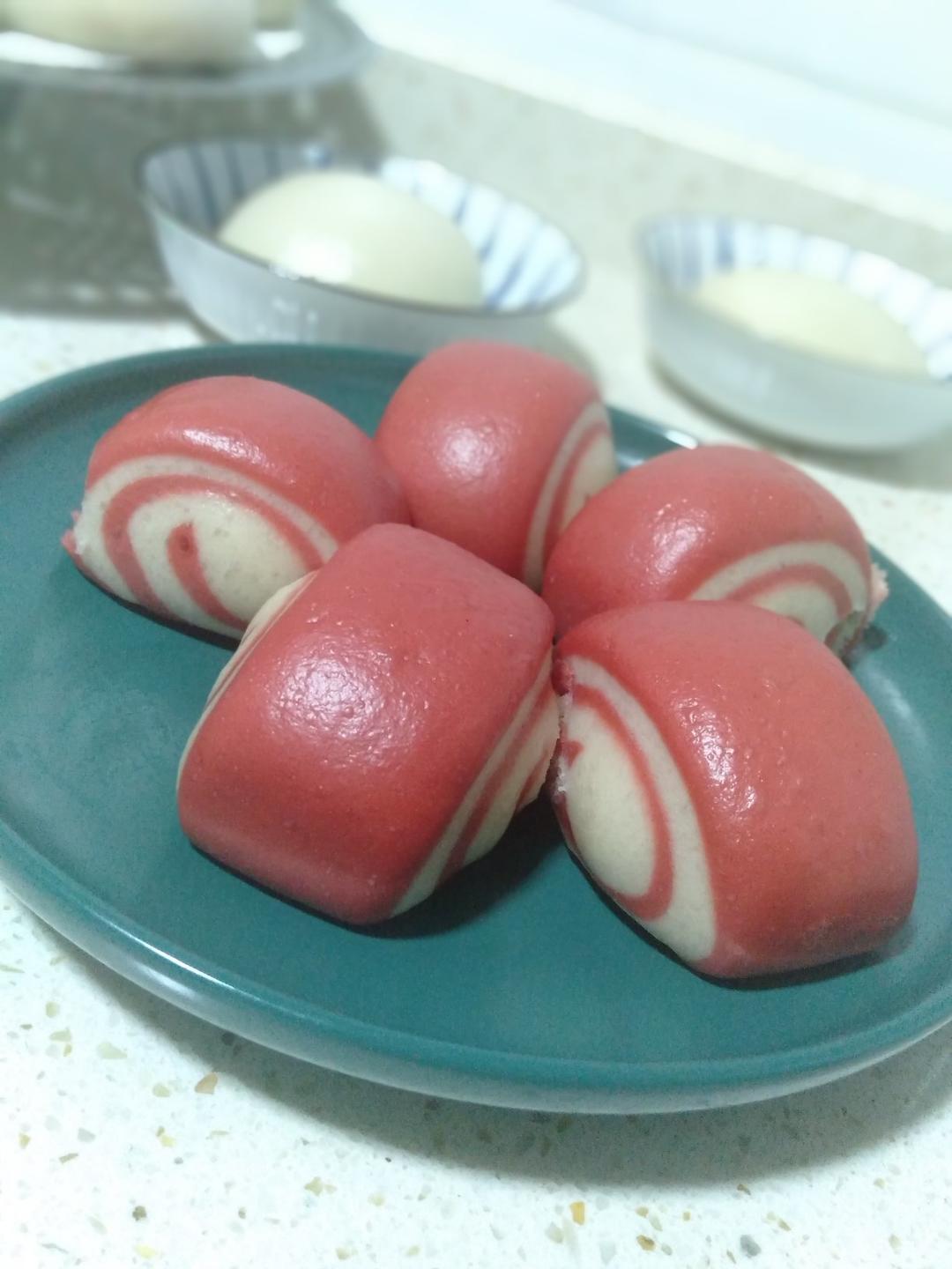 双色馒头（花朵馒头）