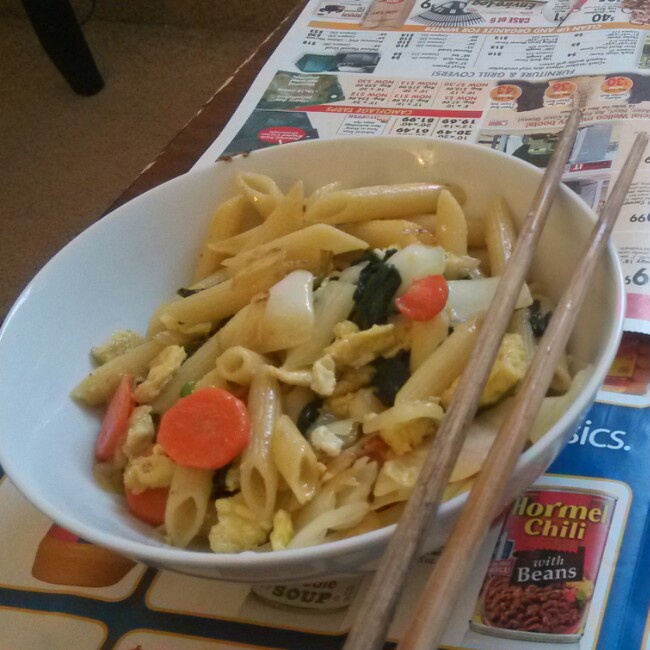 土豆培根炒意大利面