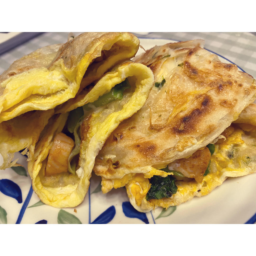 三分钟就可以做好孩子的早餐（手抓饼）