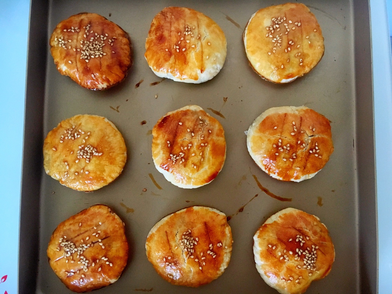 植物油版老婆饼～香、酥（消耗糯米粉）的做法