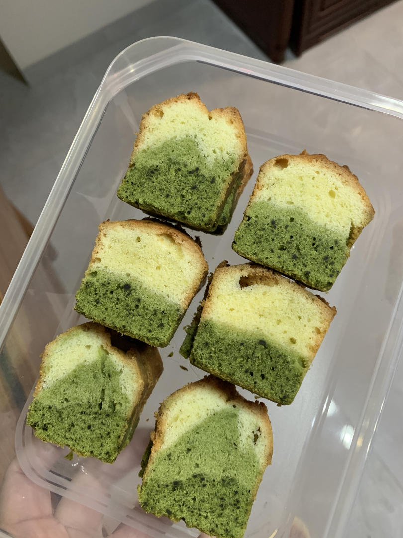 抹茶黑豆之双色磅蛋糕<熊谷裕子>