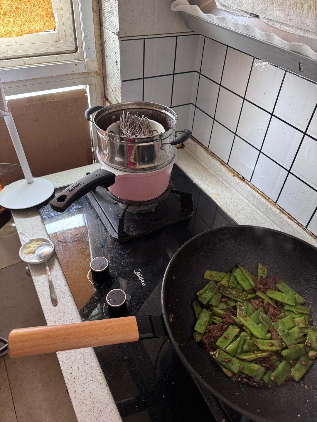 地道老北京扁豆焖面 豆角焖面 太好吃小心吃撑哦