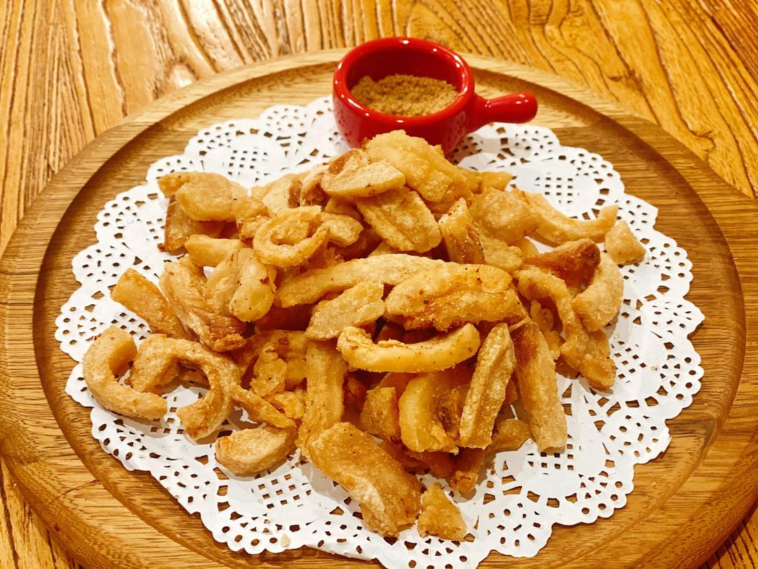 小时候的零食猪油渣(生酮友好)的做法