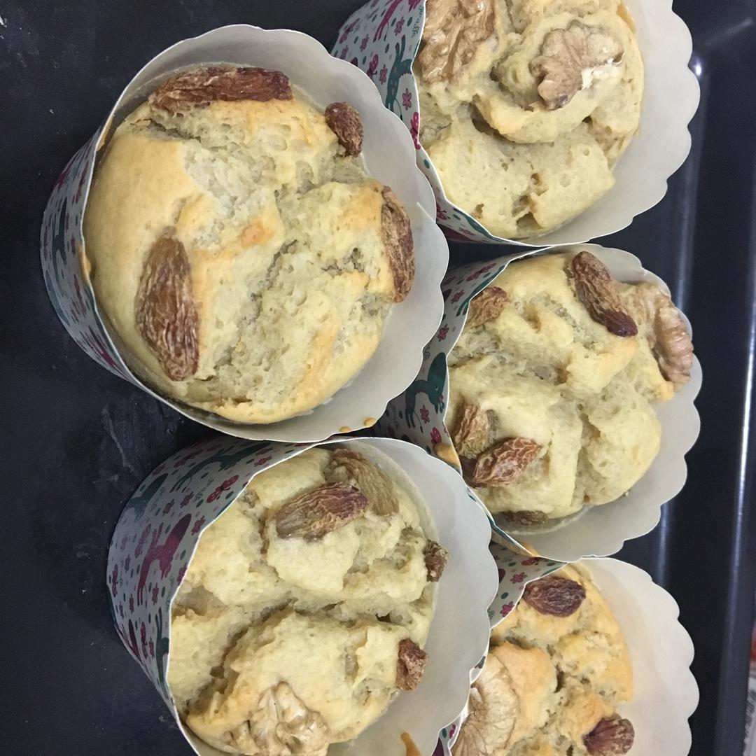 快手香蕉纸杯蛋糕