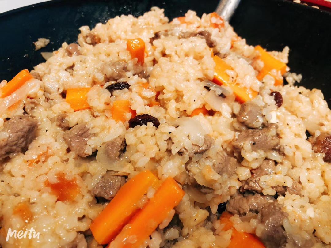 羊肉手抓饭（电饭煲和炒锅对比版）