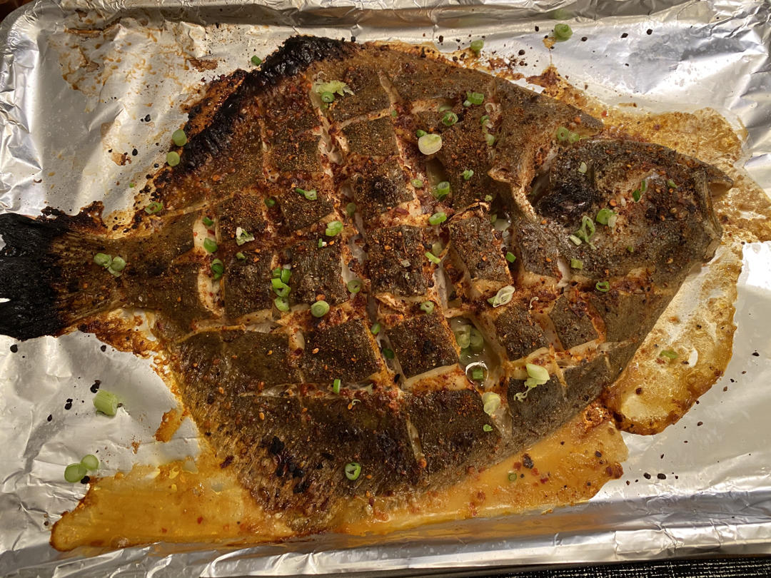 look做的宴客硬菜烤多宝鱼