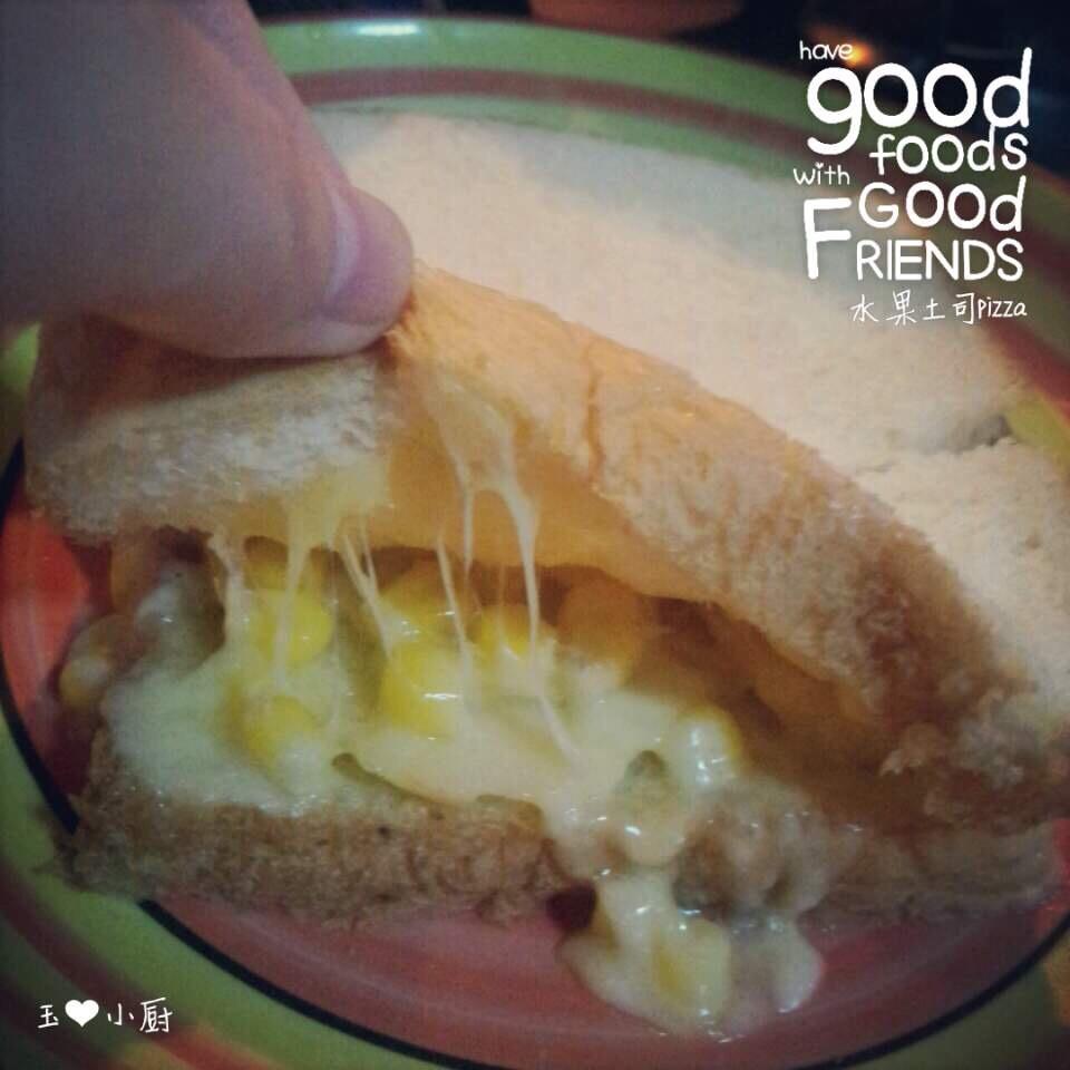 一分钟早餐 芝士焗吐司片 微波炉版