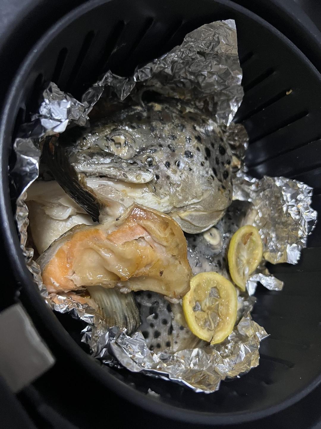 大和风味之盐烤三文鱼头
