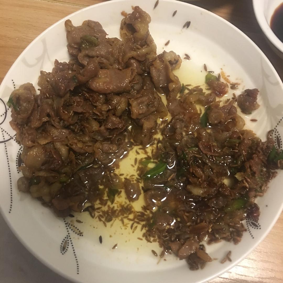 葱爆羊肉片
