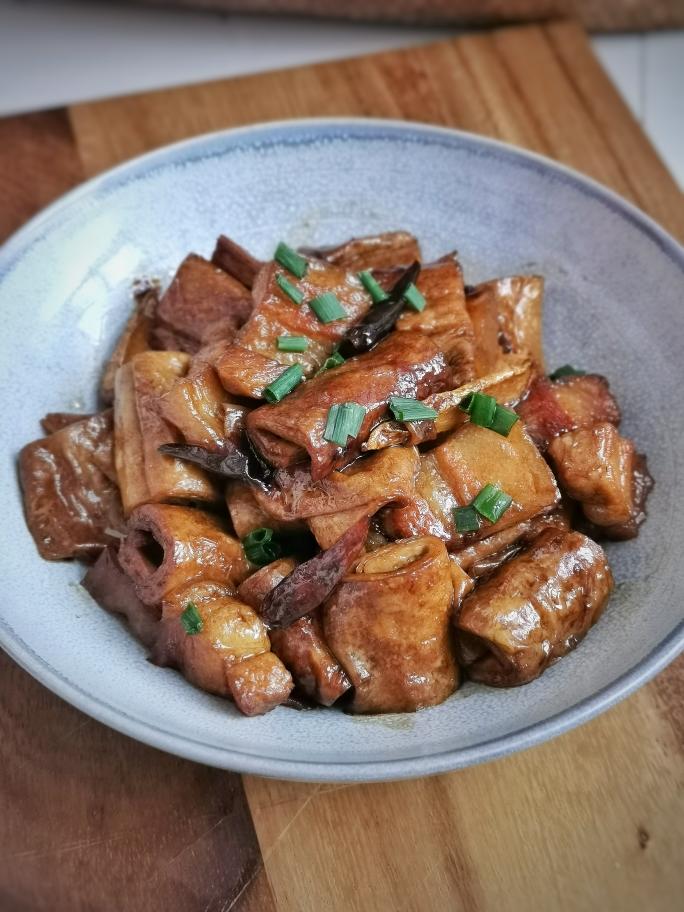 豆笋烧肉的做法