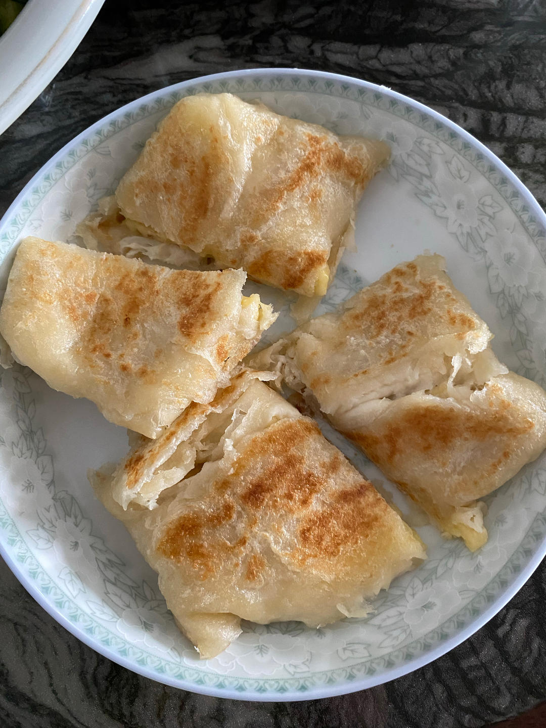 爆浆香蕉馅手抓饼