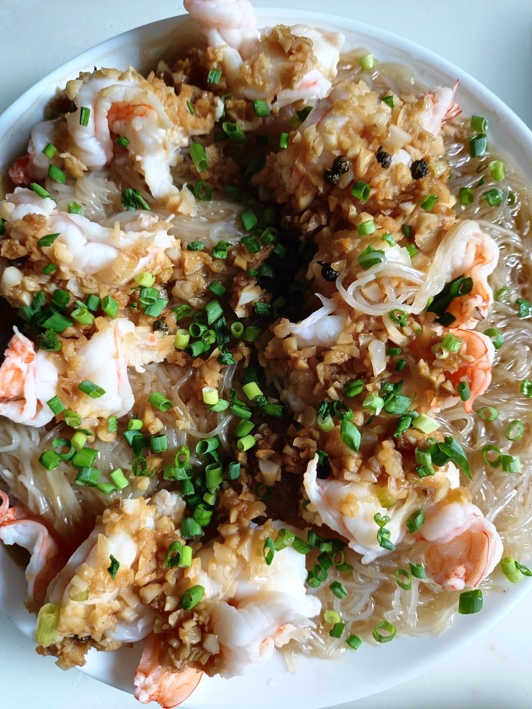 一学就会一上桌就抢光的蒜蓉粉丝虾