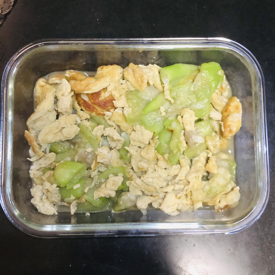 减脂丝瓜炒鸡蛋