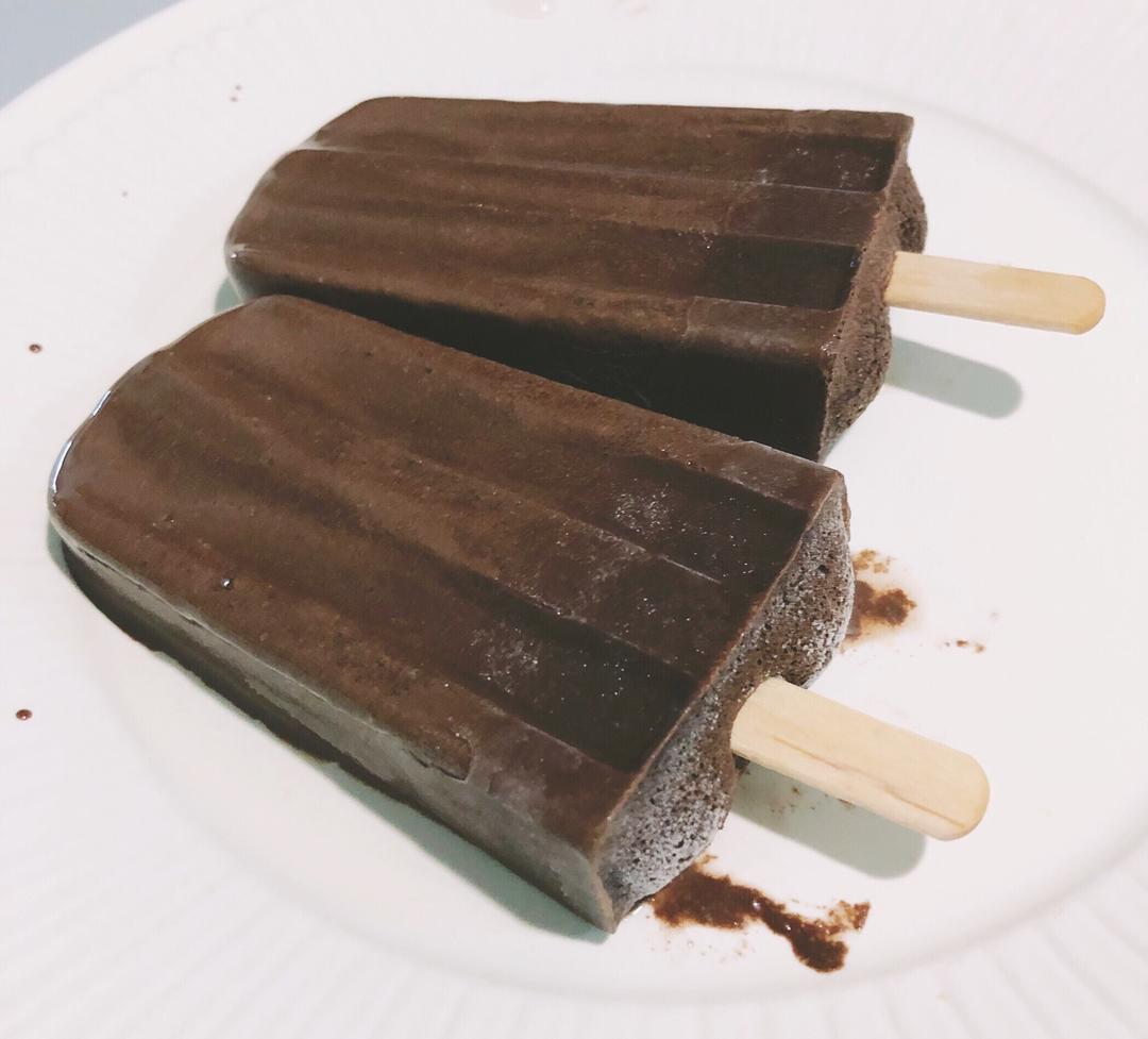 阿布白做的巧克力冰棍丨健康零食