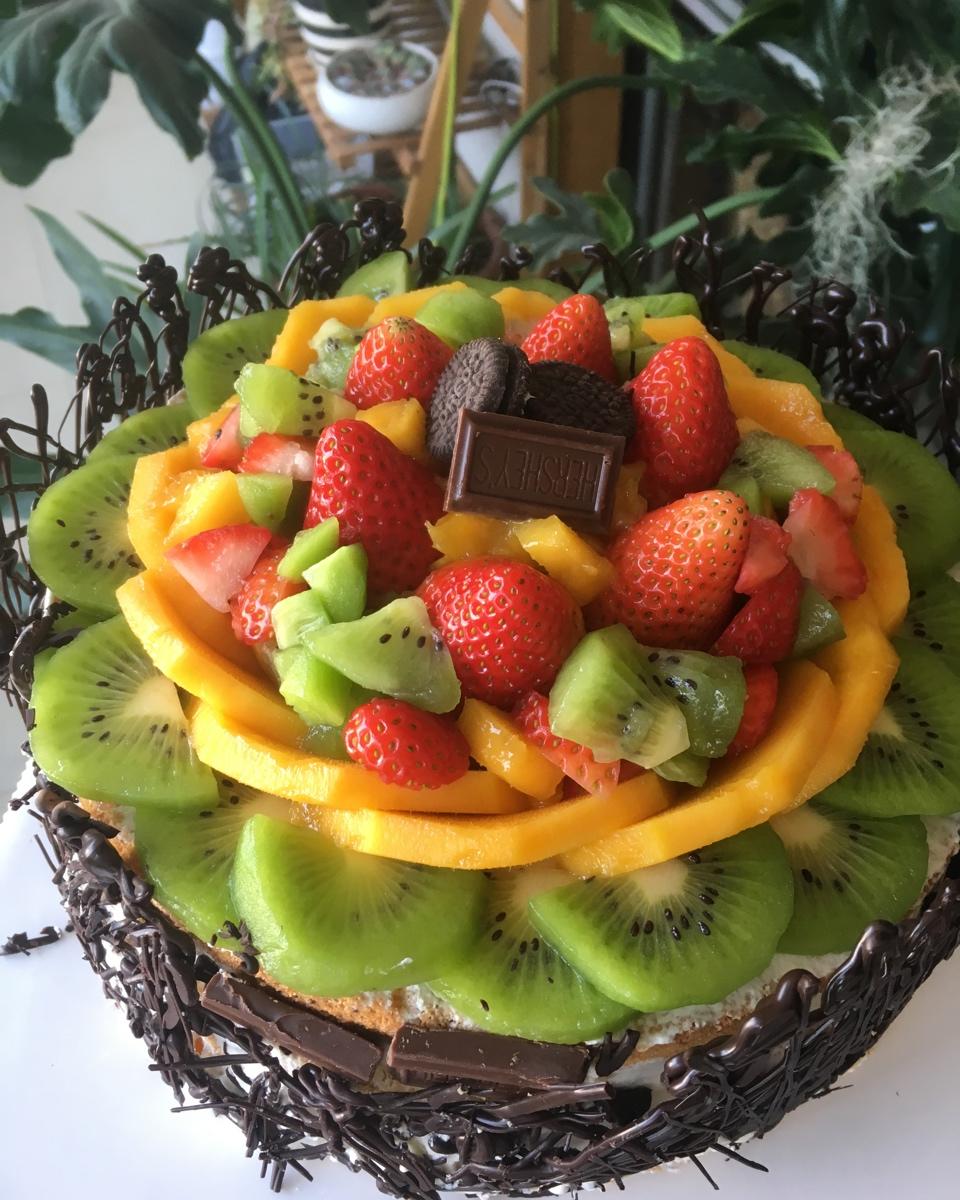 手机用户6720_w7ls做的白色巧克力围边蛋糕