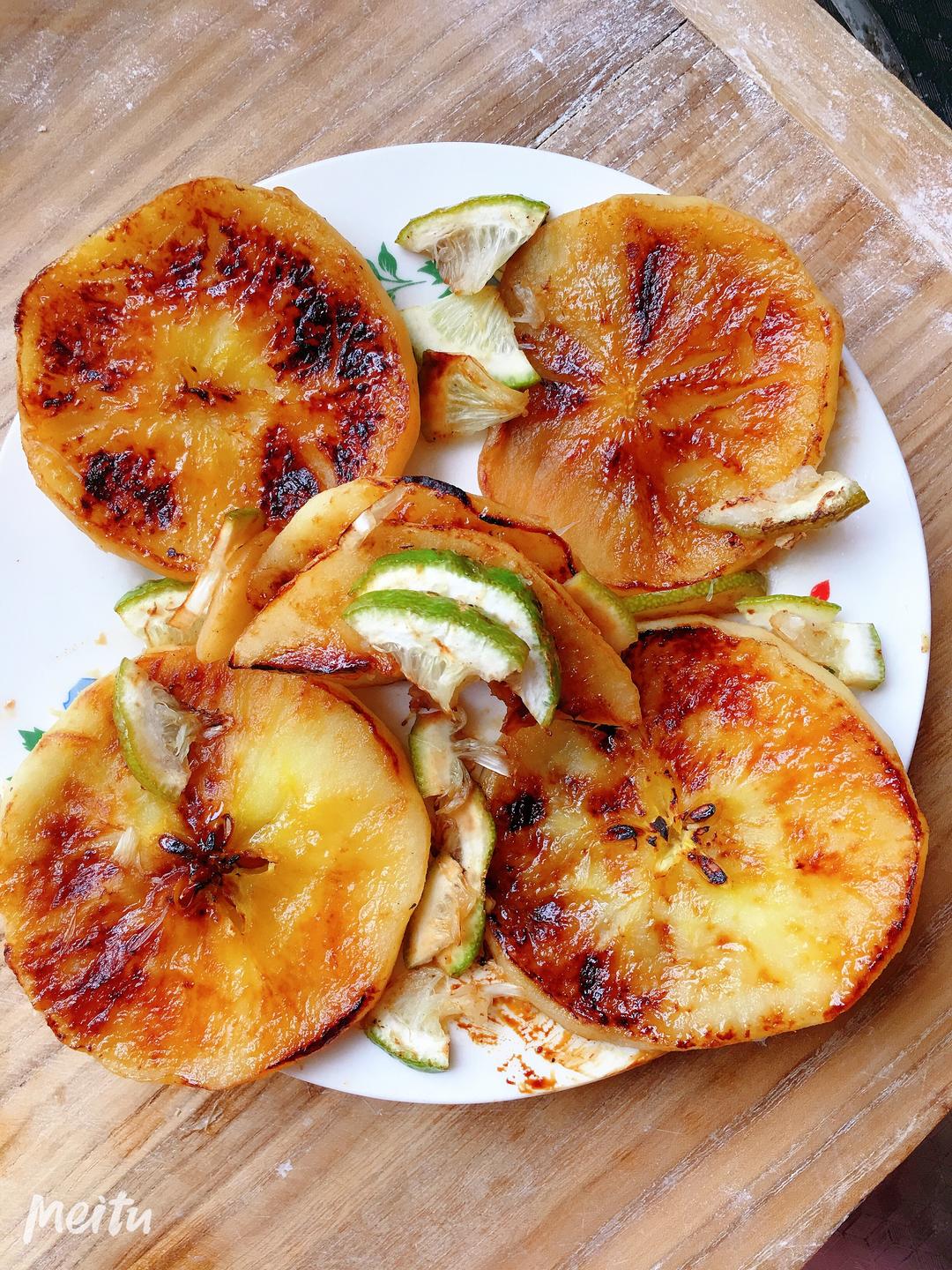 创意柠檬香煎苹果的做法