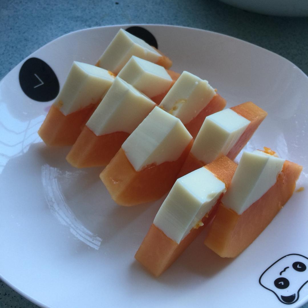 牛奶木瓜冻